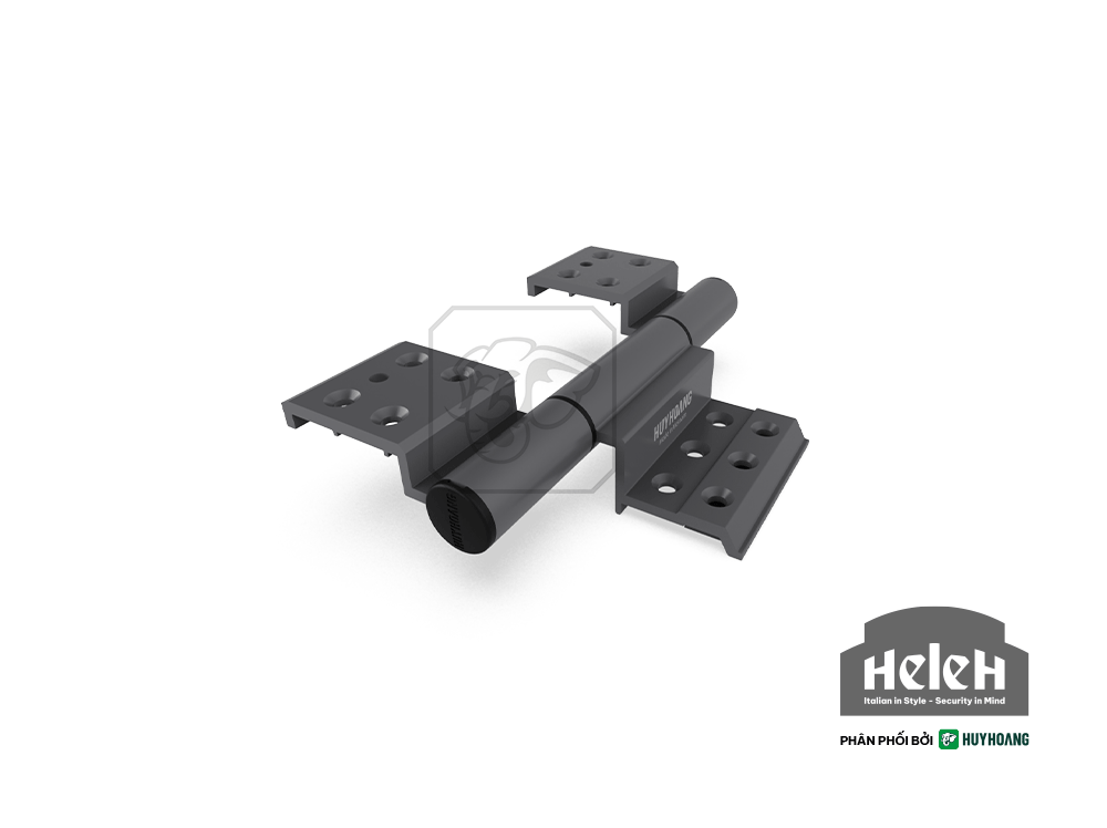 Bản lề 4D 4 cánh ngắn hệ Xingfa sơn ghi