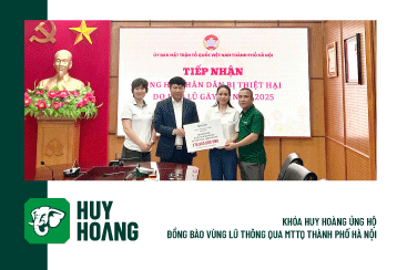 KHÓA HUY HOÀNG ỦNG HỘ ĐỒNG BÀO VÙNG LŨ THÔNG QUA MTTQ THÀNH PHỐ HÀ NỘI 